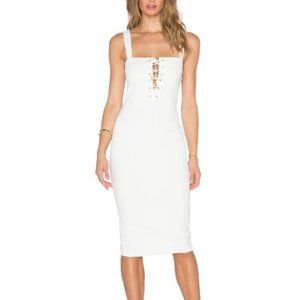 Misha Collection white lace up Lovisa Dress - Small